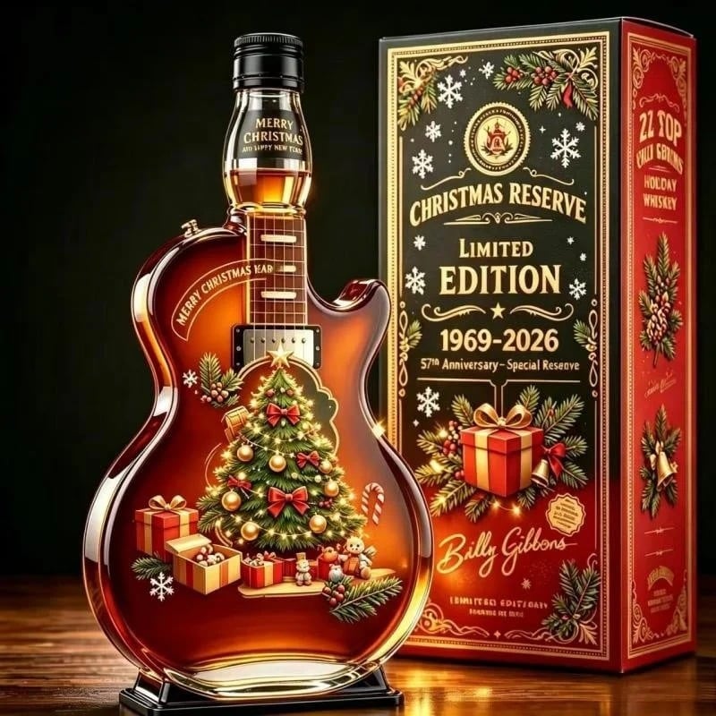 Rockin’ Christmas Guitar Collector Display – 1969‑2026 Anniversary Edition