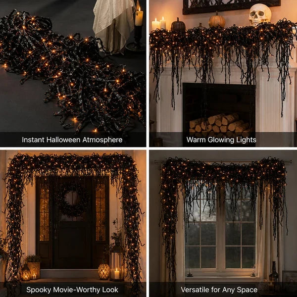 π Spooky Chic: Halloween Fireplace Decor Set π»