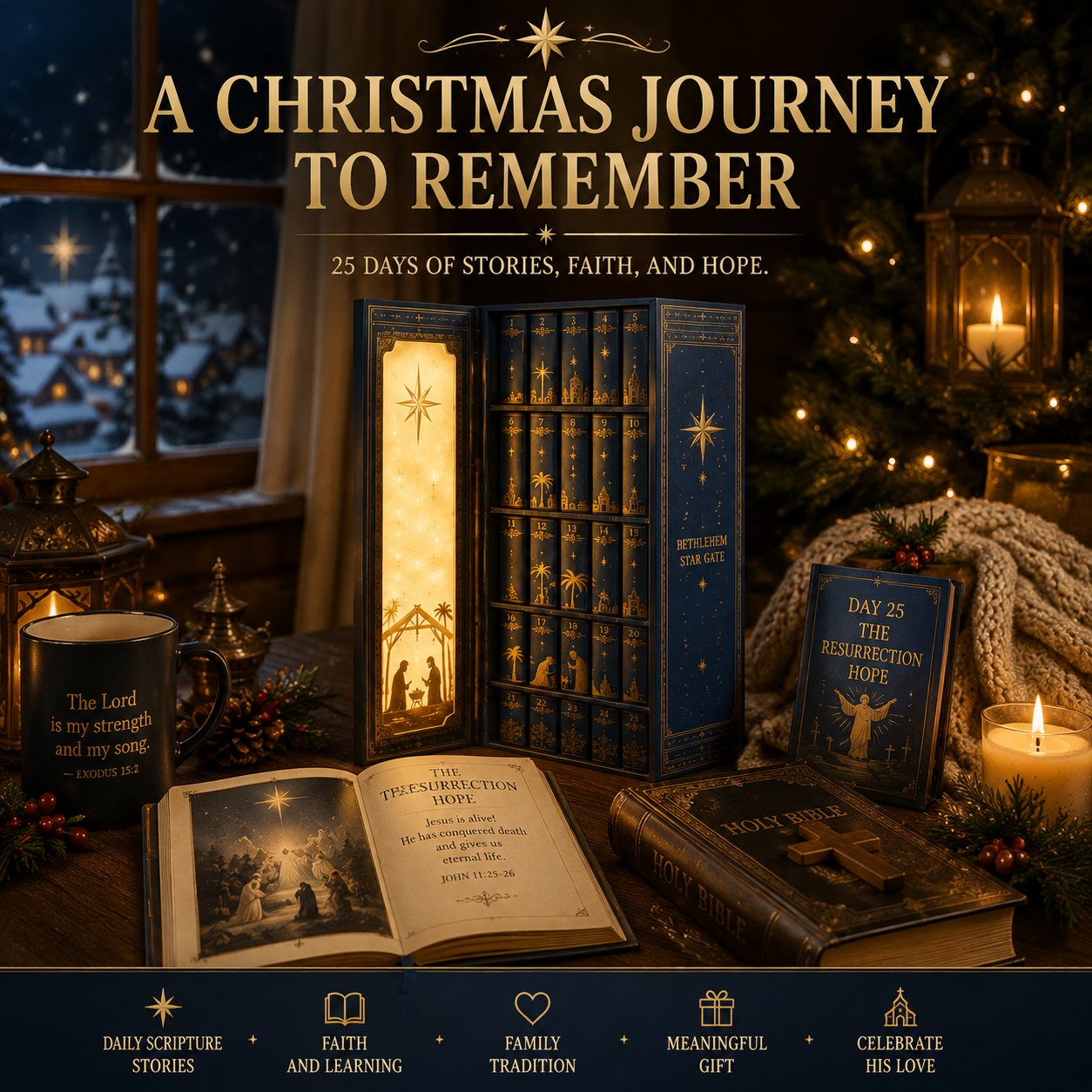 š„Last Day 50% OFFāBethlehem Star Gate Mini Bookš