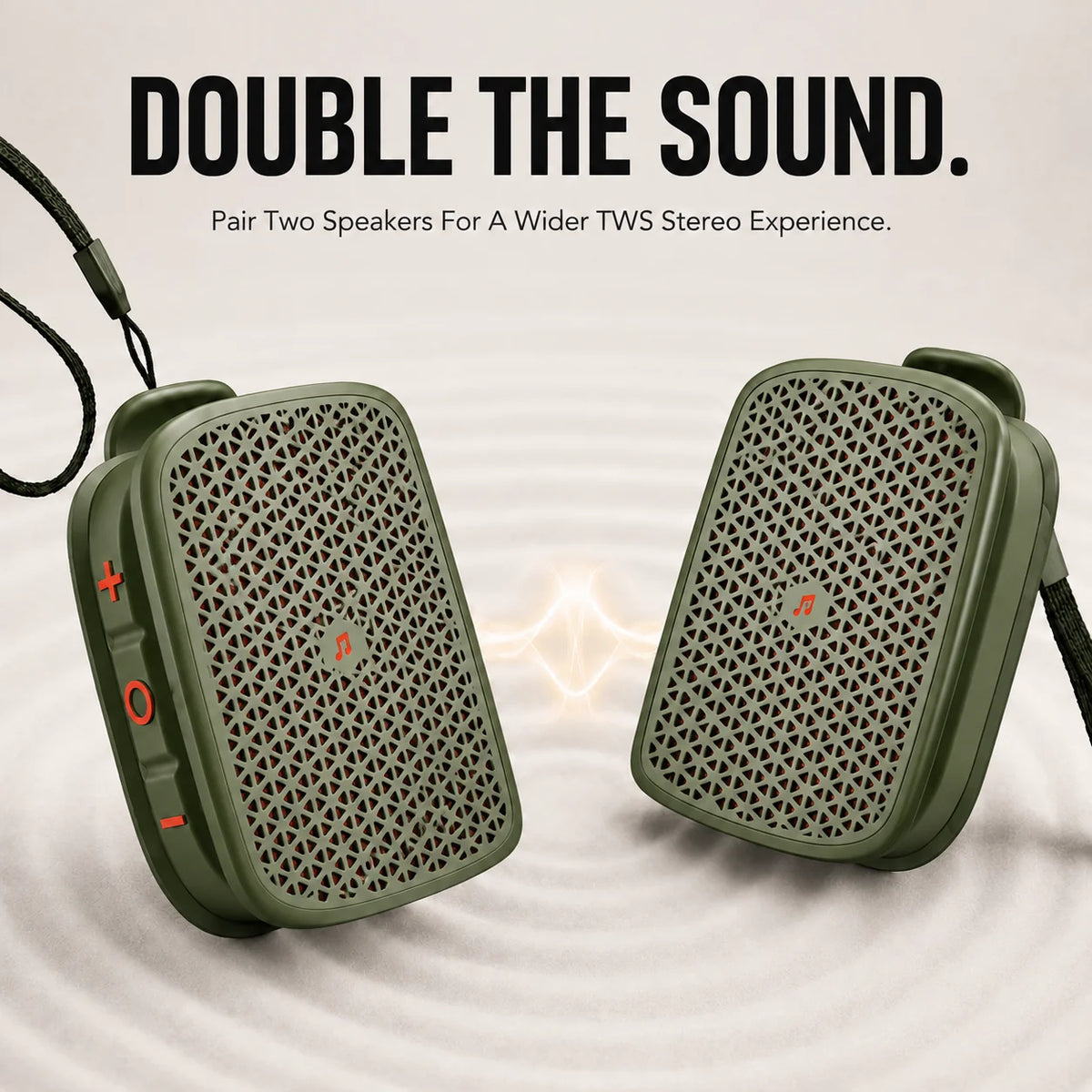 π 2026 New Magnetic Clip-On Bluetooth Speaker | IPX7 Waterproof, TWS Stereo & Ultra-Light Wearable Design