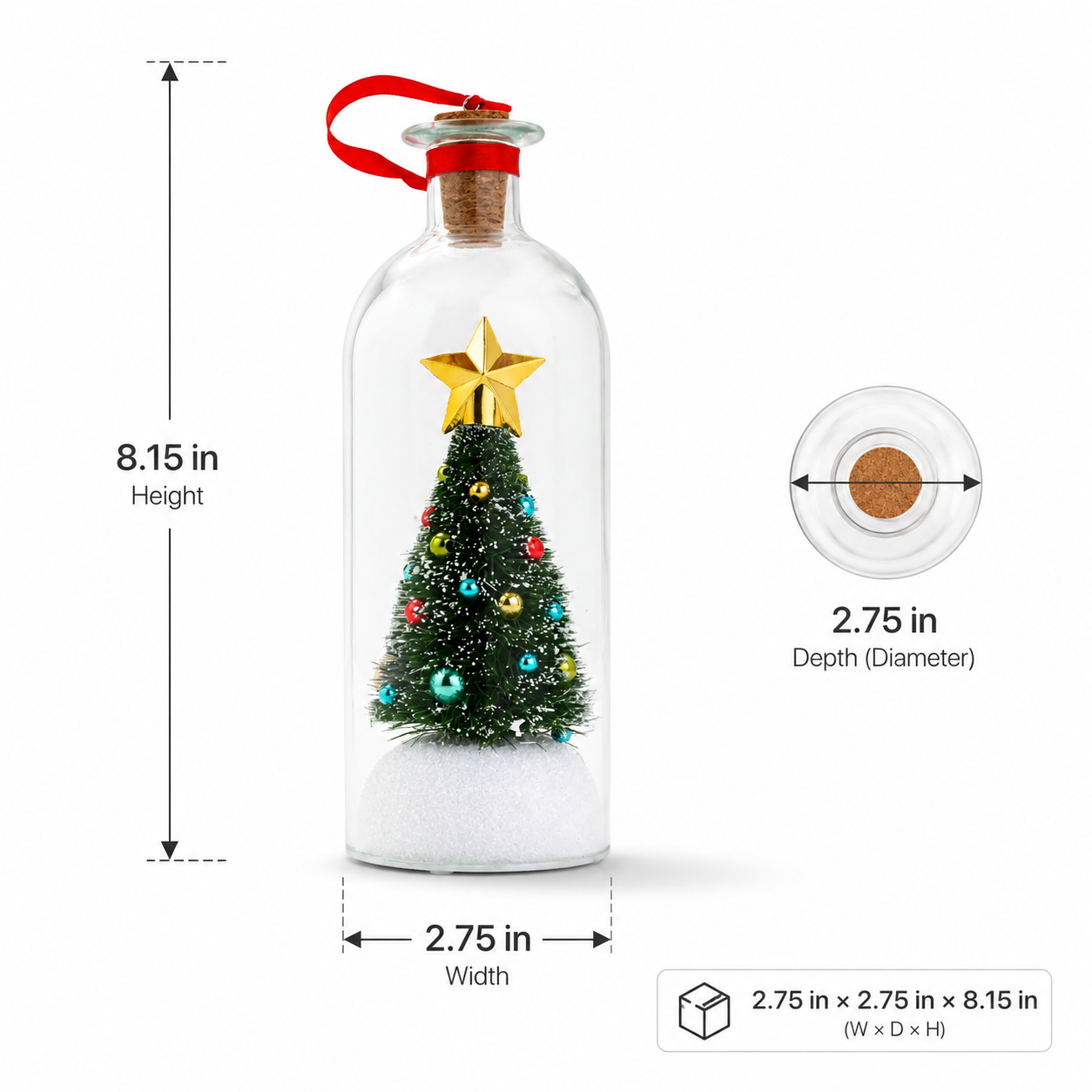 🎅Early Christmas Sale🎄 Recordable Christmas Tree Message In A Bottle