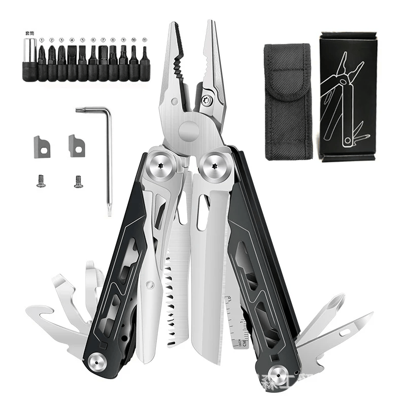 🏕️16‑in‑1 Multi‑Tool Pliers with Full‑Size Folding Scissors