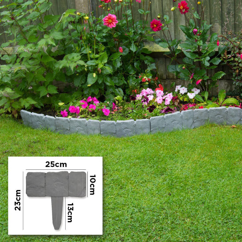 Faux Stone Garden Edging Border β Natural Rock Look Landscape Edge
