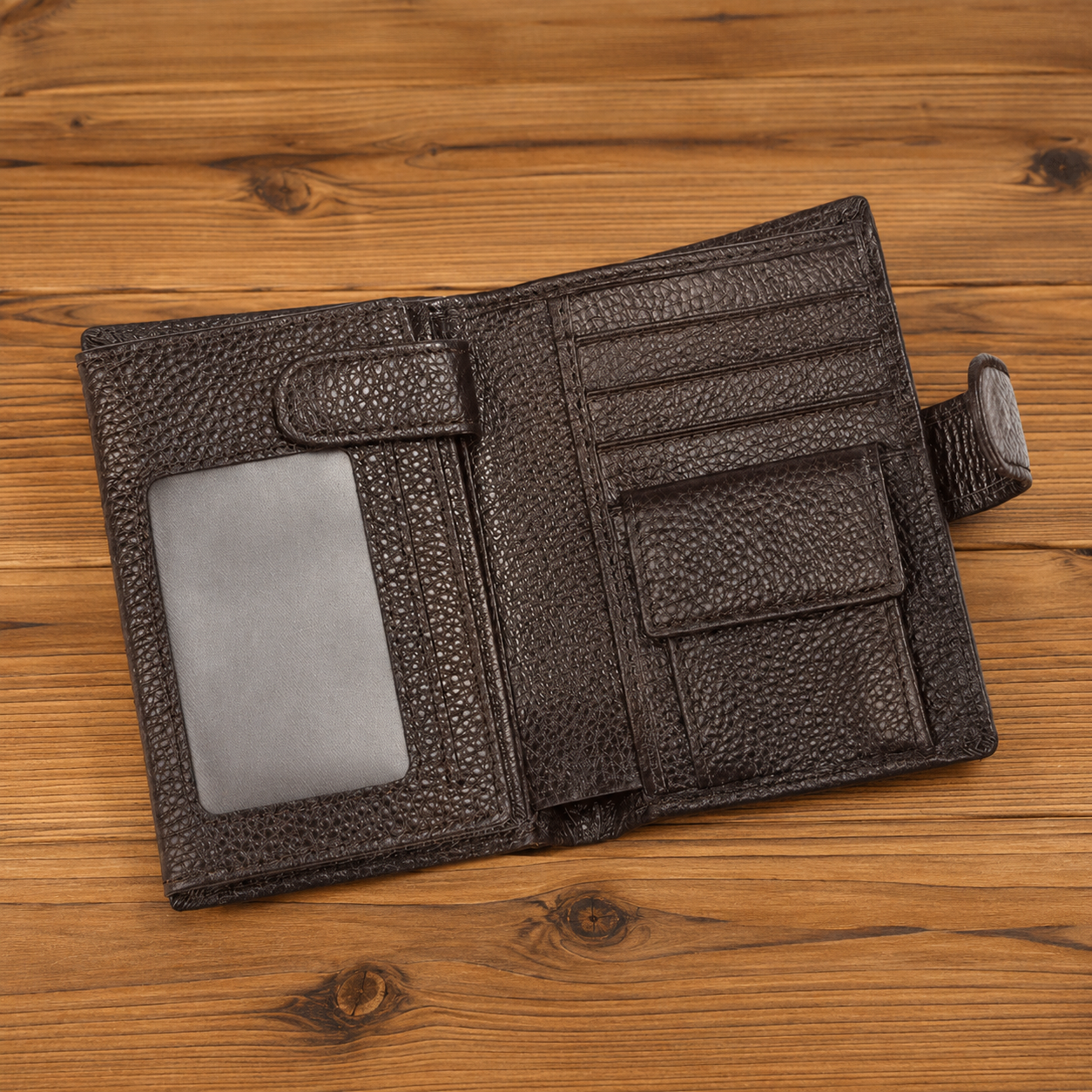 💼Top-Grain Leather Wallet for Men & Women – Bi-Fold / Tri-Fold with Coin Pocket & Multiple Card Slots