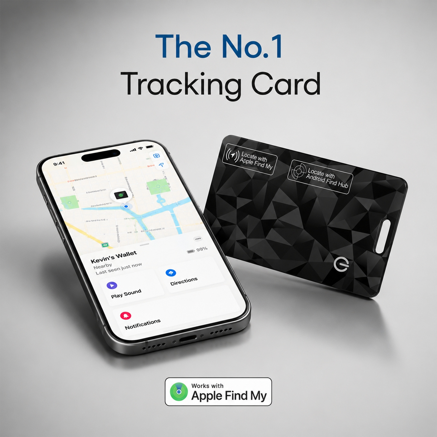 Ultra-Slim Wallet Tracking Card