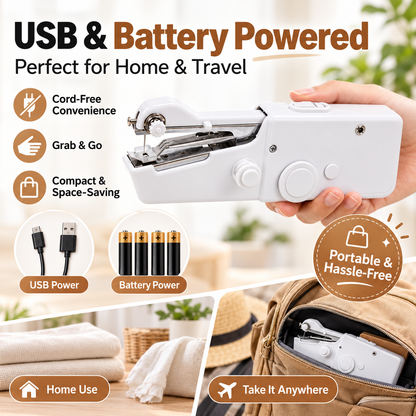 🧵Mini Electric Sewing Machine – Lightweight, Portable & Easy to Use!