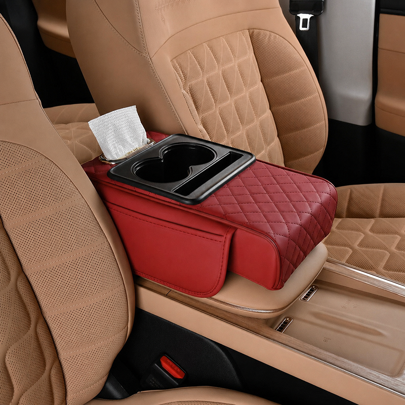 🔥🔥🔥Multifunctional PU Leather Car Armrest Pad