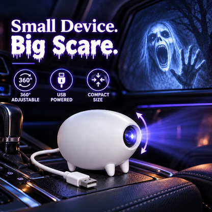 🎃 Halloween Window Projector ✨ 16 Spooky Films USB Powered Holiday Decor