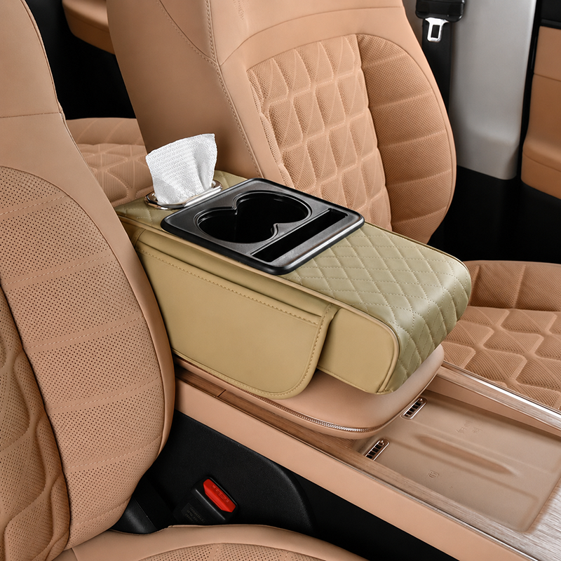 🔥🔥🔥Multifunctional PU Leather Car Armrest Pad