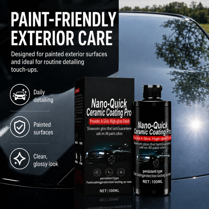 💐50% OFF! Spray Nano Cerâmico de Alto Brilho – Efeito Espelhado e Proteção de Longa Duração ✨🚗【Oferta Limitada】
