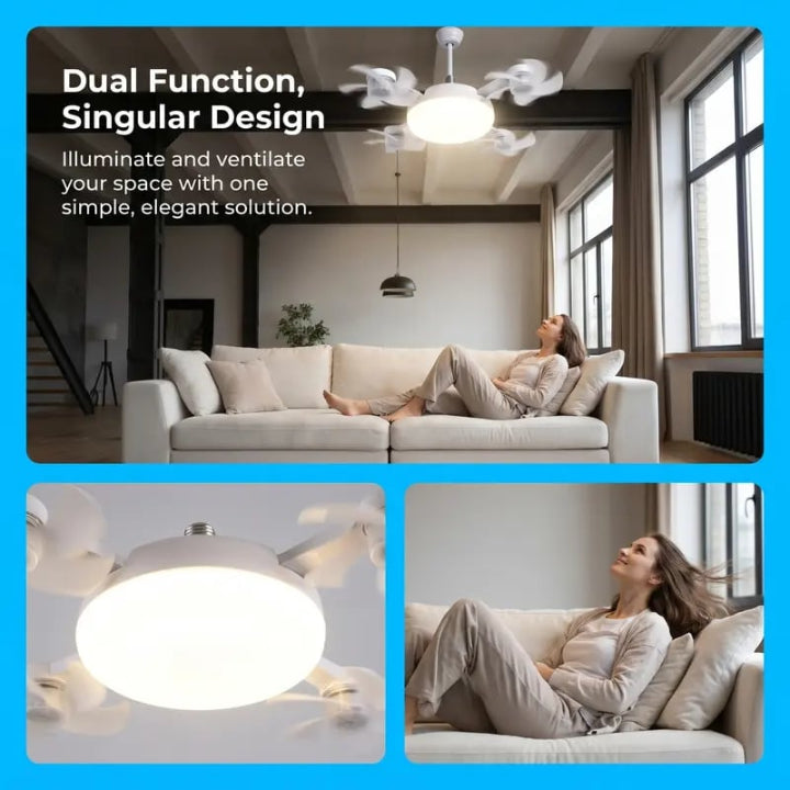 2026 New E27 Socket Ceiling Fan Light