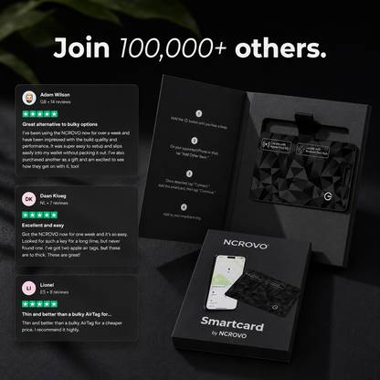 Ultra-Slim Wallet Tracking Card for IOS & Android