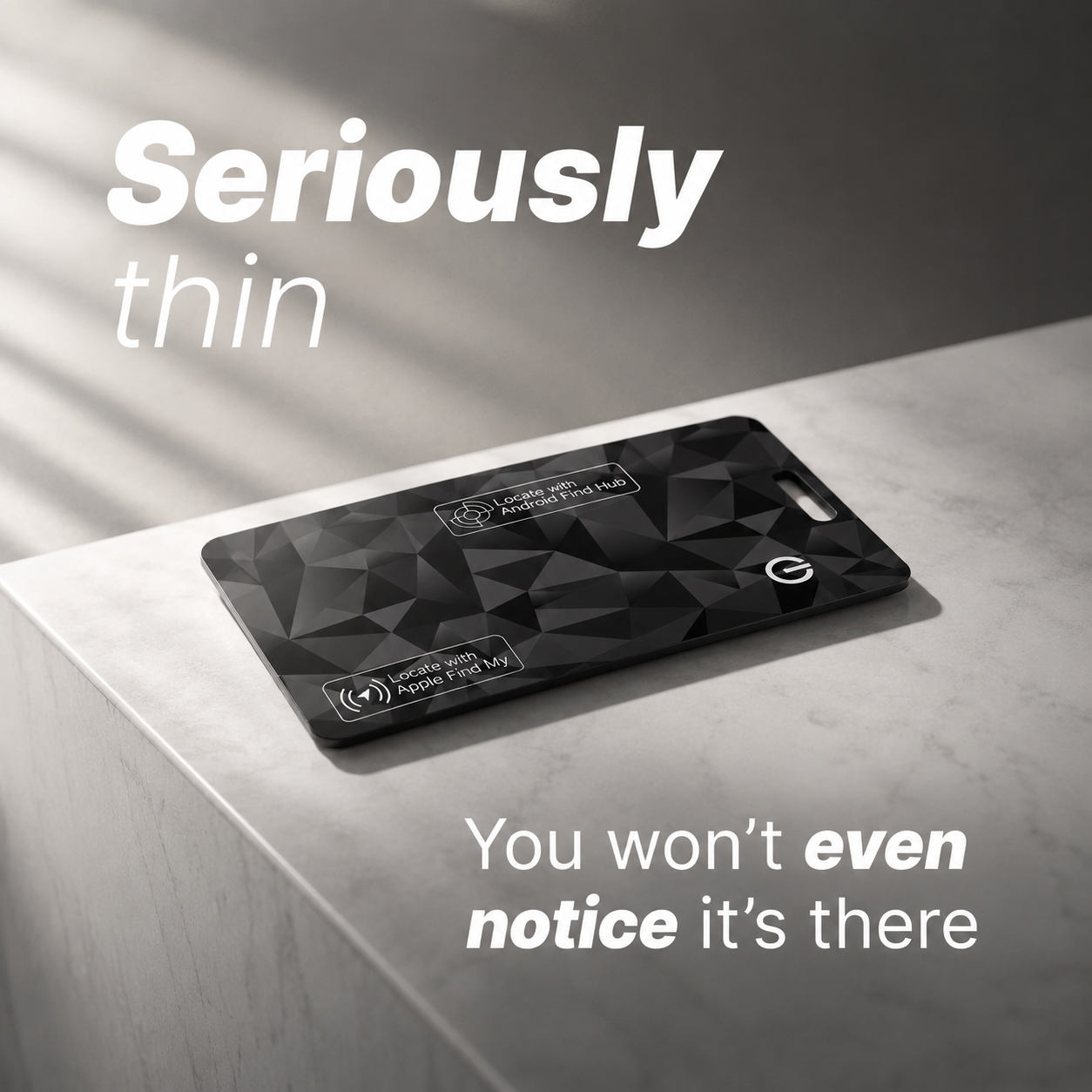 Ultra-Slim Wallet Tracking Card for IOS & Android