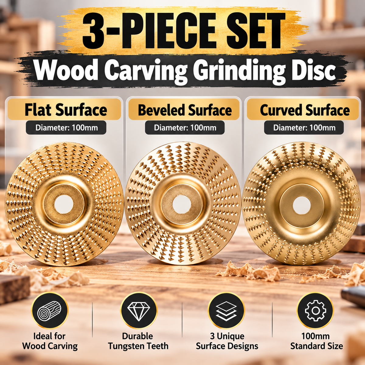 🔥🔨 Industrial grinding wheel made of high-carbon steel