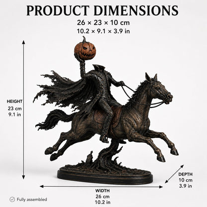 🏇 Headless Horseman Halloween Statue – Midnight Chase Outdoor Spooky Decor