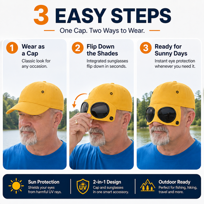 🔥Last Day 50% OFF 🧢🕶 Glasses-Friendly Baseball Cap - 100% Cotton