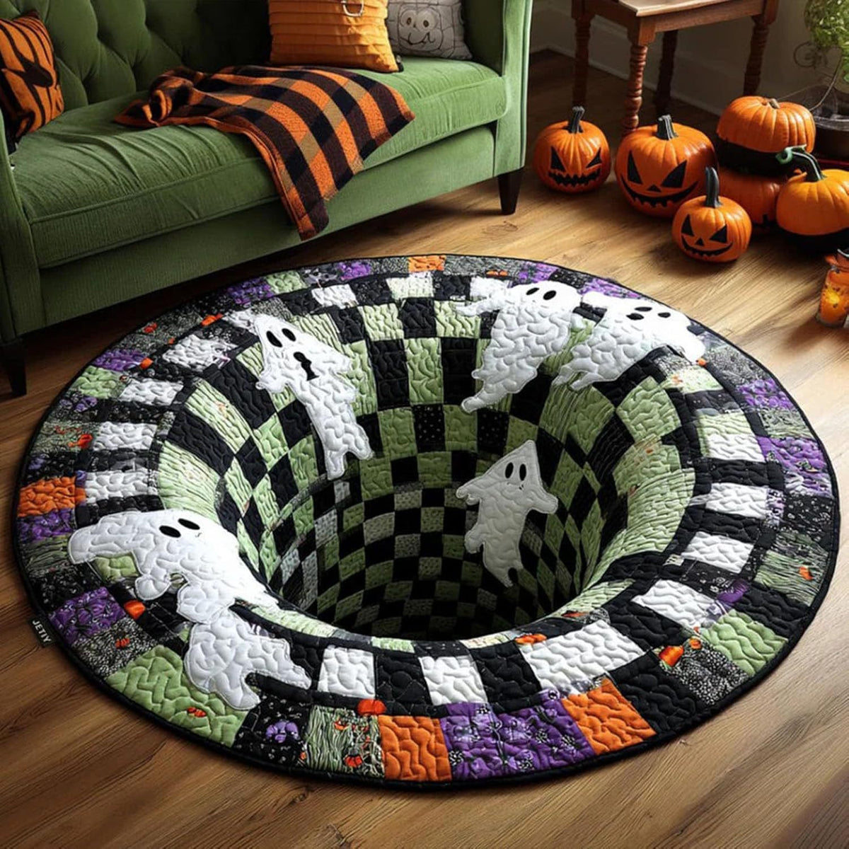 🔥Last Day 50% OFF🔥Spooky 3D Halloween Illusion Rug 🎃🕷️