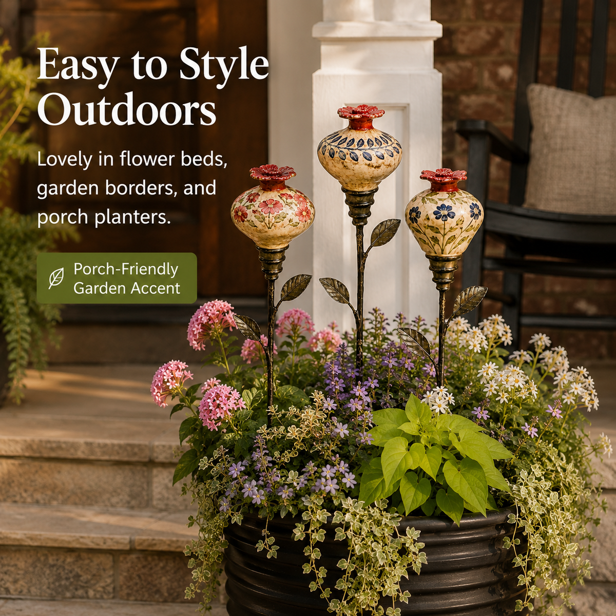 🔥Last Day 70% OFF🐦Vintage Hummingbird Feeder Garden Decor Stake