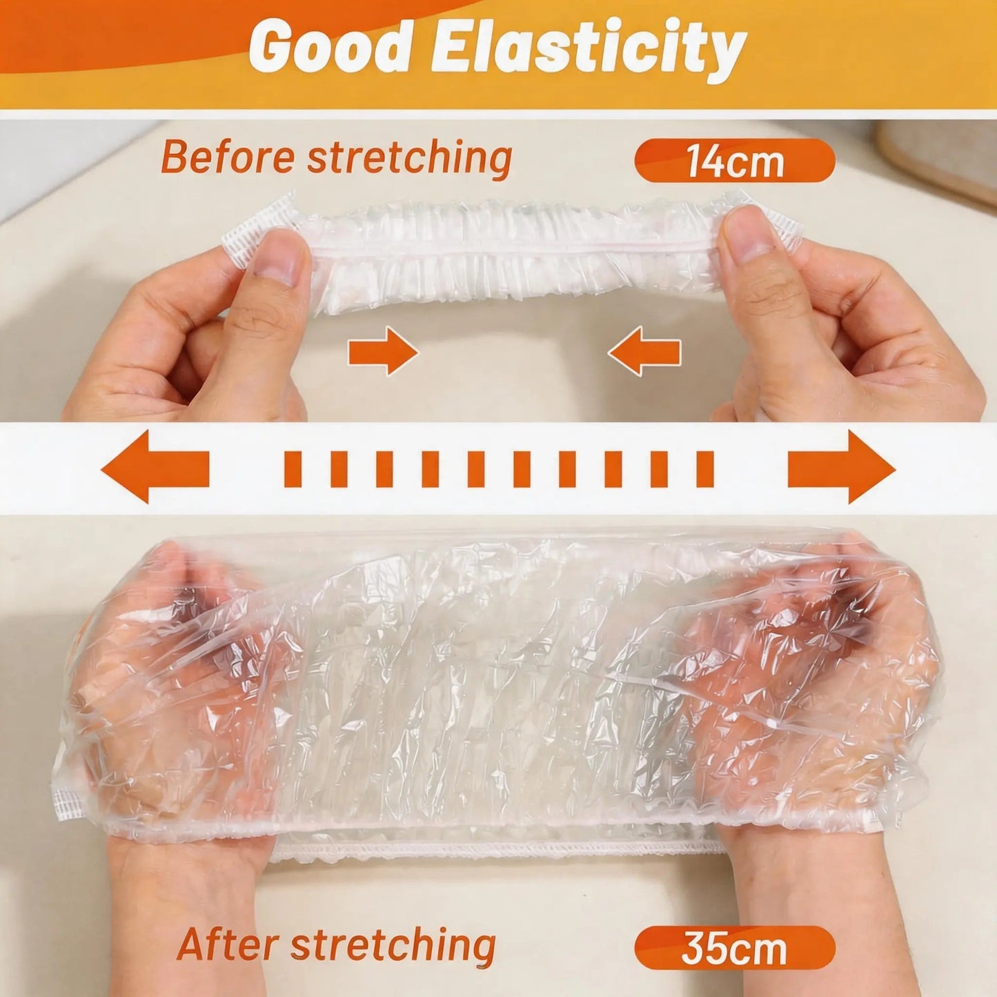 🛡️100 Piece Elastic Reusable Bowl Covers for Freshness and Odor Protection