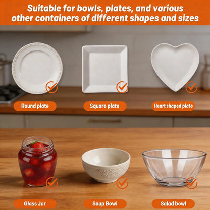 🛡️100 Piece Elastic Reusable Bowl Covers for Freshness and Odor Protection