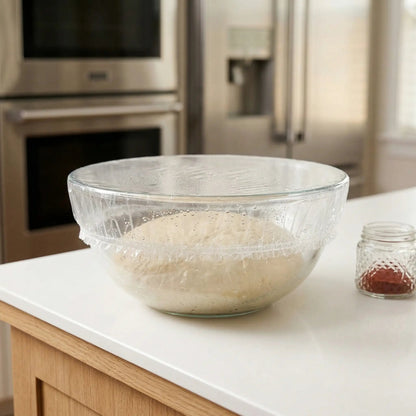 🛡️100 Piece Elastic Reusable Bowl Covers for Freshness and Odor Protection