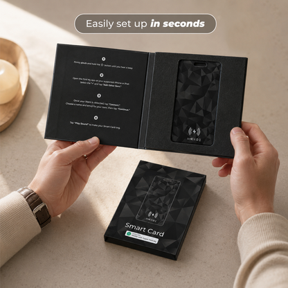 Ultra-Slim Wallet Tracking Card for IOS & Android