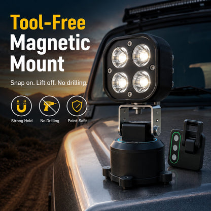 🏕️ 360° Magnetic LED Pod Lights – Portable Wireless Lighting For Camping, Home & Emergencies