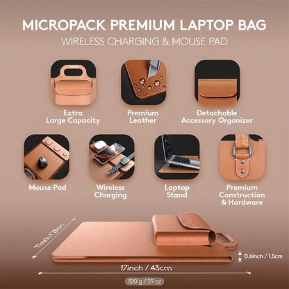 🔥Last Day 50% OFF🔥2026 New Premium Wireless Charging Laptop Bag