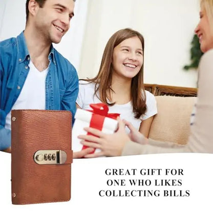 Lockable Cash Savings Album – 100 Pockets for Bills & Money Organization