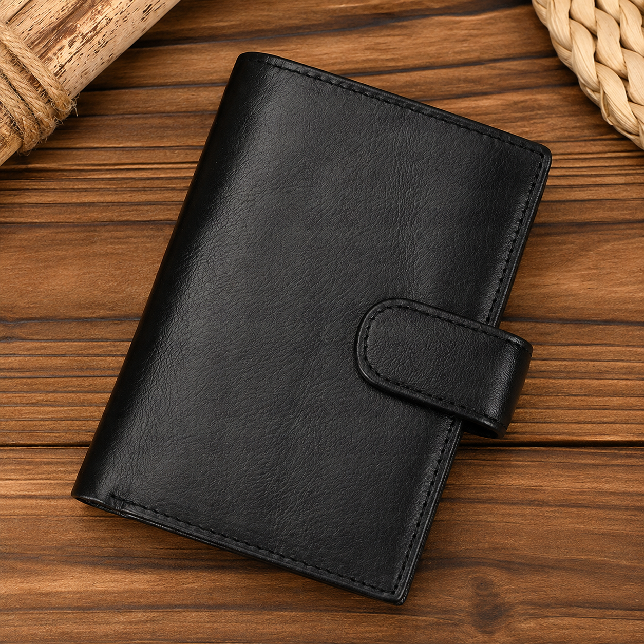 💼Top-Grain Leather Wallet for Men & Women – Bi-Fold / Tri-Fold with Coin Pocket & Multiple Card Slots