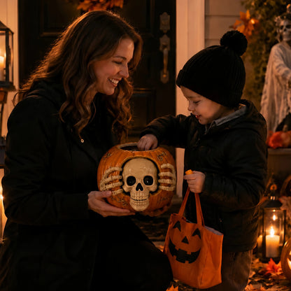🎃 Halloween Early Bird Sale | 49% OFF🔥Trick-or-Treat | Skull Pumpkin Candy Jar