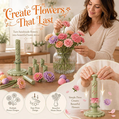 DIY Bloom Bouquet Craft Kit – Make 20 Flowers & Display Them