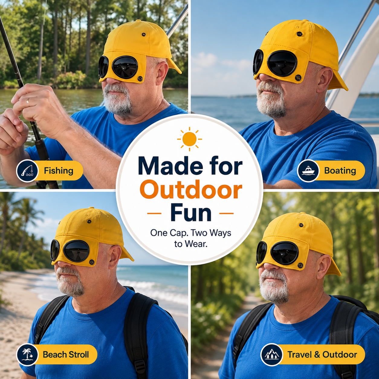 🔥Last Day 50% OFF 🧢🕶 Glasses-Friendly Baseball Cap - 100% Cotton
