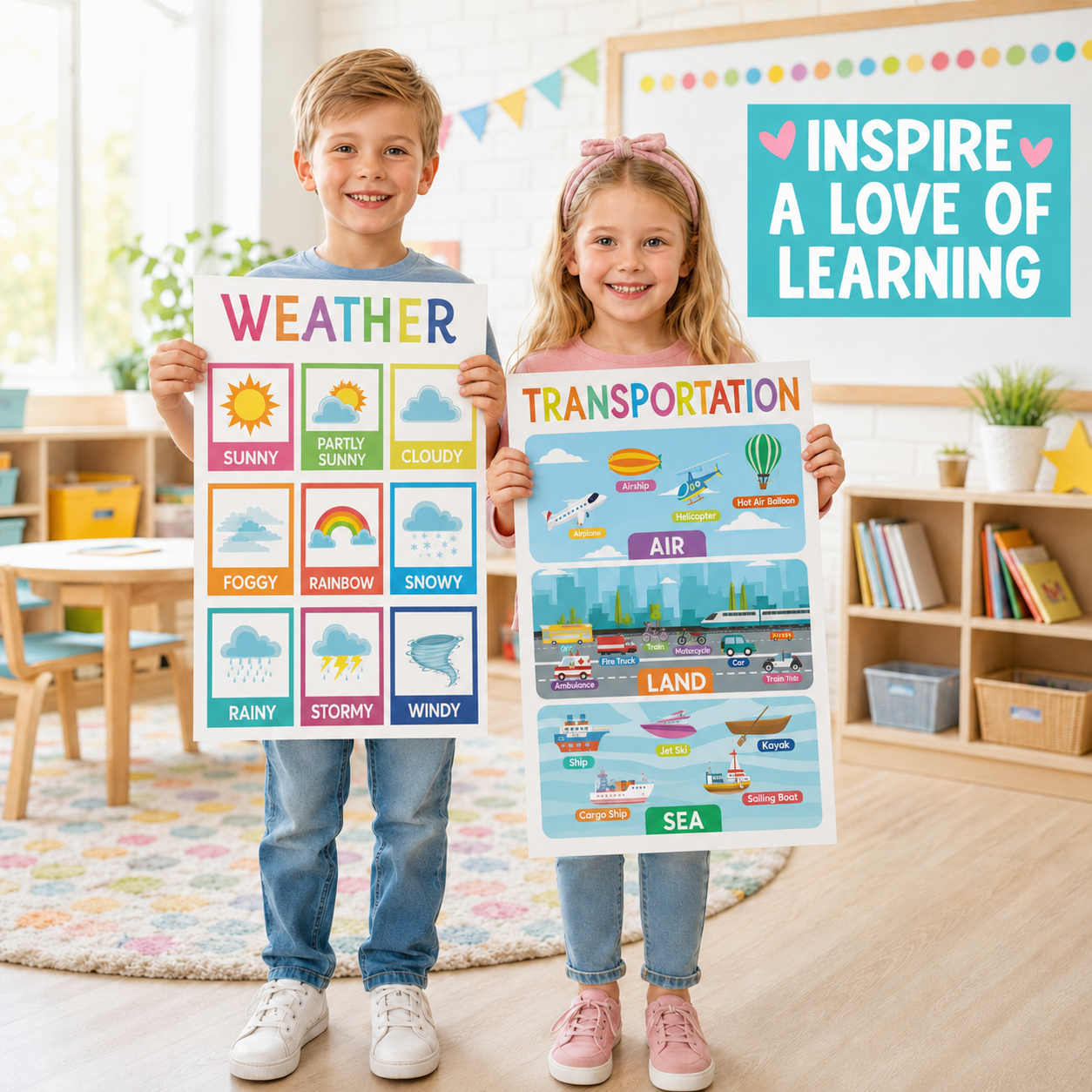 Ultimate Preschool Learning Poster Kit for Early Education