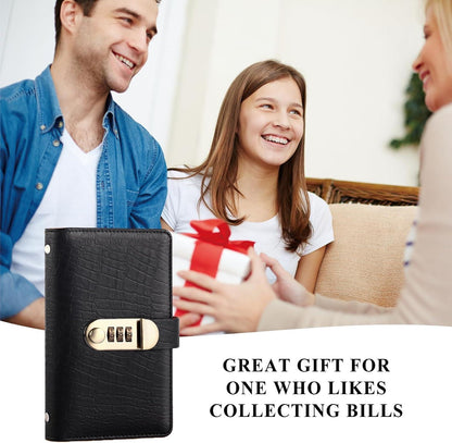 Lockable Cash Savings Album – 100 Pockets for Bills & Money Organization