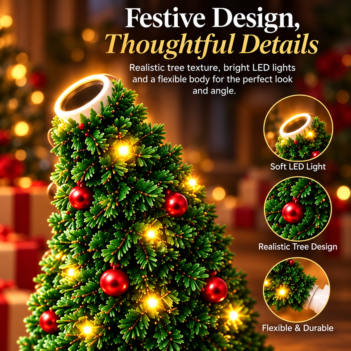 🎄🎃 Holiday Projection Wreath Light – Christmas & Halloween Ceiling Projector Decor