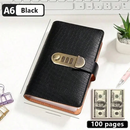 Lockable Cash Savings Album – 100 Pockets for Bills & Money Organization