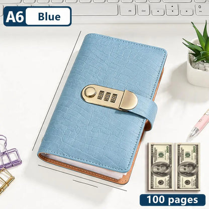 Lockable Cash Savings Album – 100 Pockets for Bills & Money Organization
