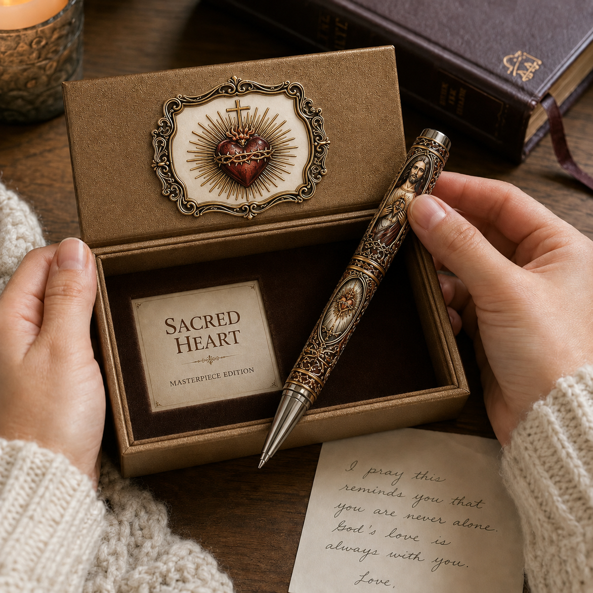 🔥 LAST DAY 50% OFF  ✝️ Sacred Legacy Faith-Inspired Keepsake Pen Collection | 6 Devotional Designs for Prayer Journaling, Bible Study & Meaningful Christian Gifts 🖊️✨