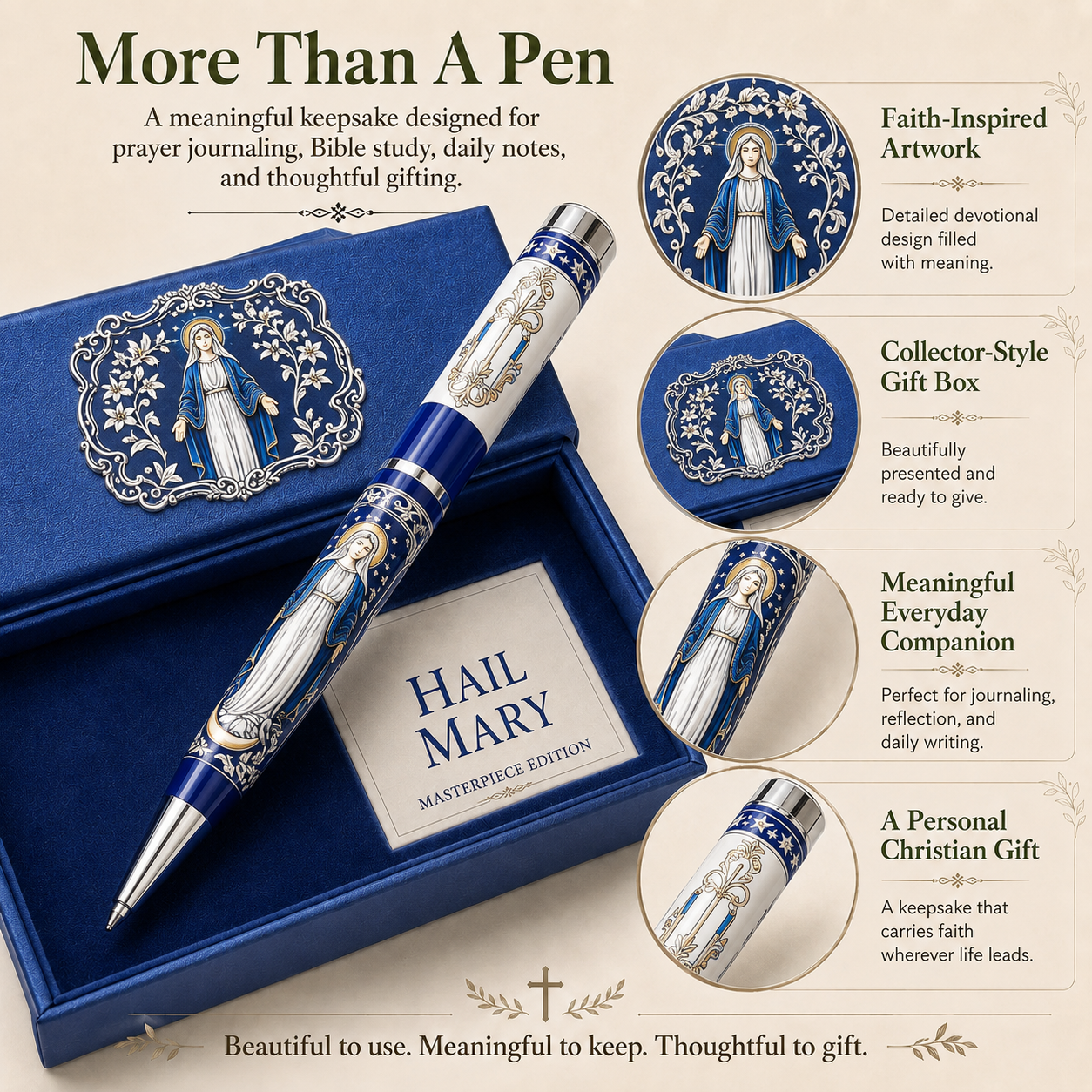 🔥 LAST DAY 50% OFF  ✝️ Sacred Legacy Faith-Inspired Keepsake Pen Collection | 6 Devotional Designs for Prayer Journaling, Bible Study & Meaningful Christian Gifts 🖊️✨