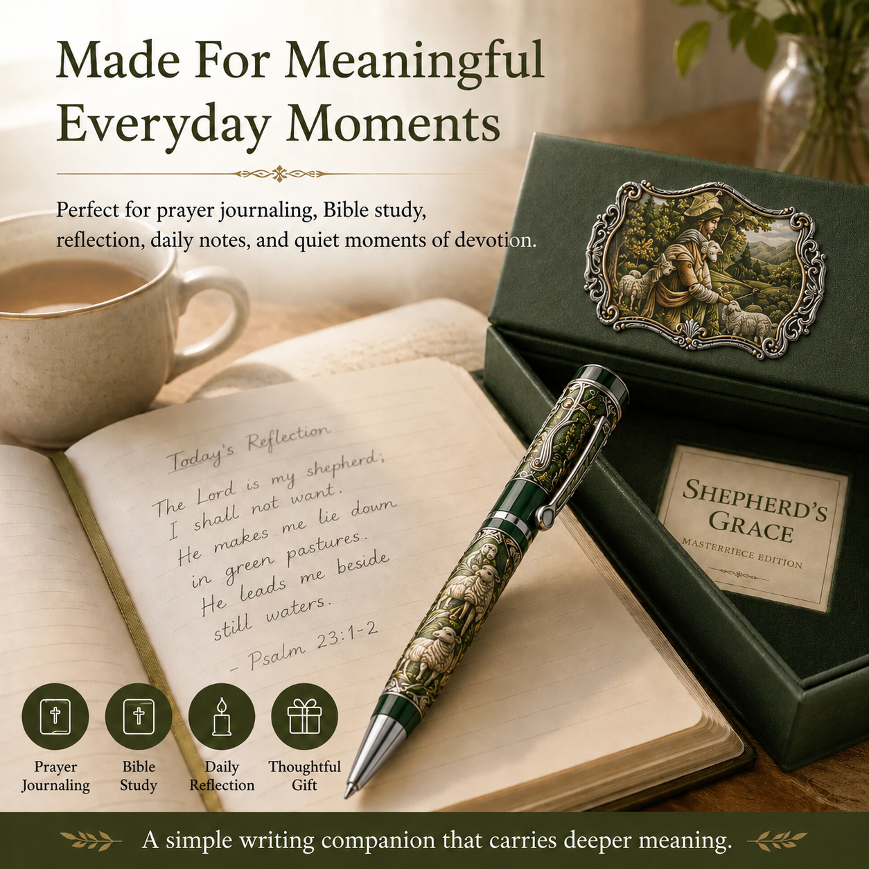 🔥 LAST DAY 50% OFF  ✝️ Sacred Legacy Faith-Inspired Keepsake Pen Collection | 6 Devotional Designs for Prayer Journaling, Bible Study & Meaningful Christian Gifts 🖊️✨