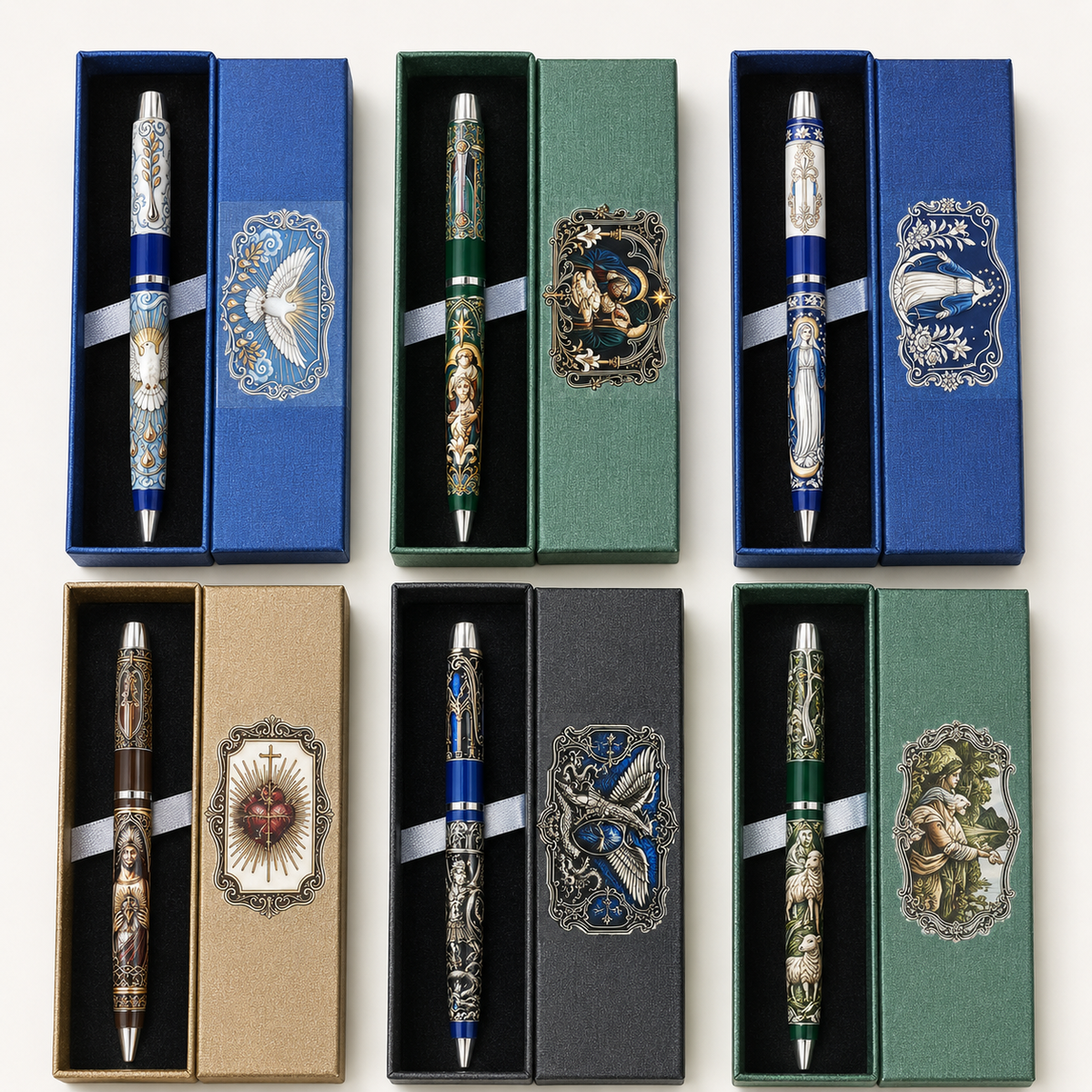 🔥 LAST DAY 50% OFF  ✝️ Sacred Legacy Faith-Inspired Keepsake Pen Collection | 6 Devotional Designs for Prayer Journaling, Bible Study & Meaningful Christian Gifts 🖊️✨