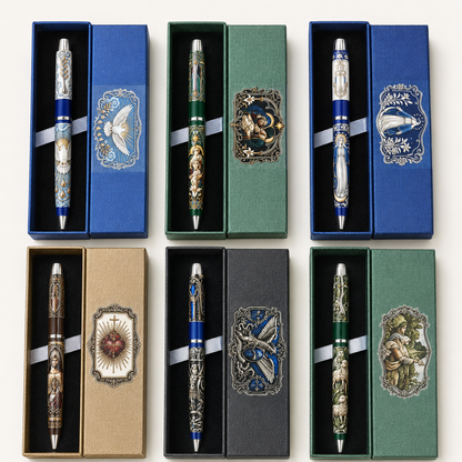 🔥 LAST DAY 50% OFF  ✝️ Sacred Legacy Faith-Inspired Keepsake Pen Collection | 6 Devotional Designs for Prayer Journaling, Bible Study & Meaningful Christian Gifts 🖊️✨