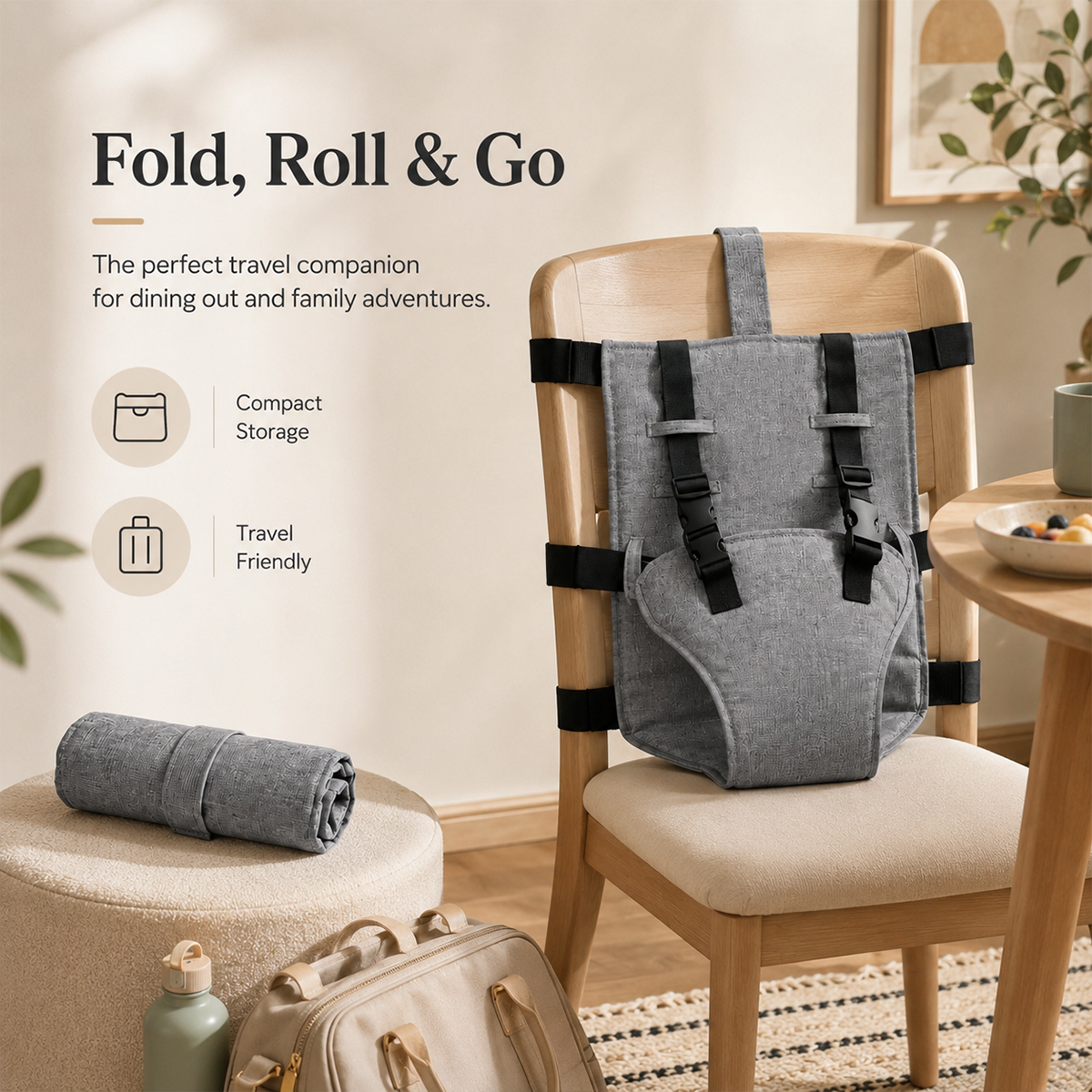 Portable Baby Seat Harness for Dining Chairs