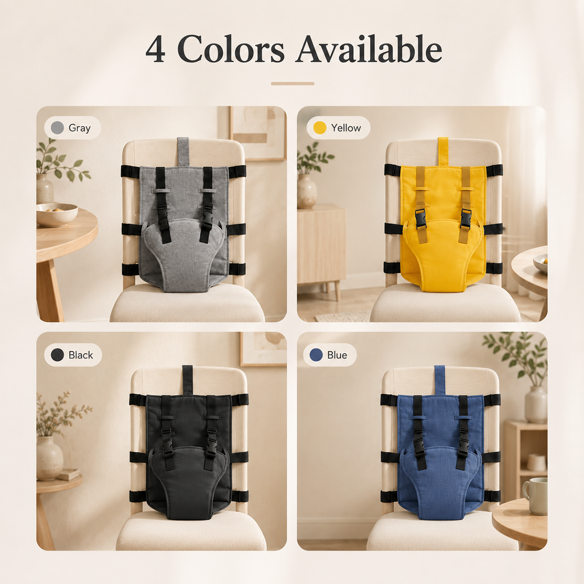 Portable Baby Seat Harness for Dining Chairs