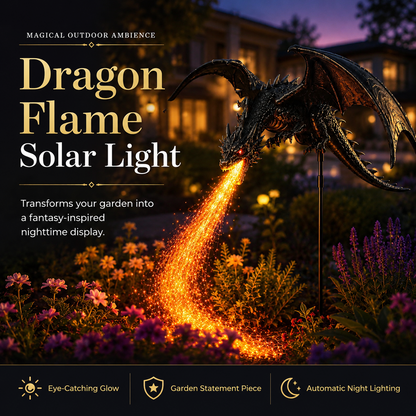 🔥 Fire-Breathing Dragon Solar Garden Light – Epic Fantasy Outdoor Decor