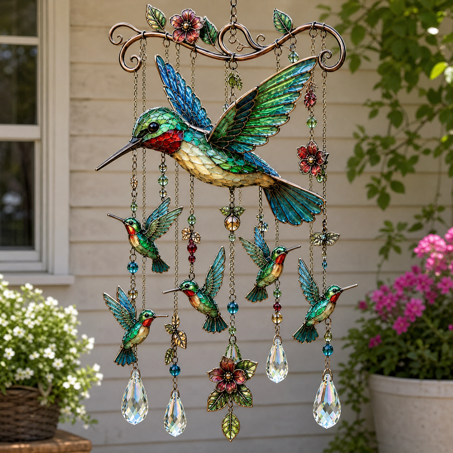 ✨ Last Day 49% OFF 🐦 Graceful Hummingbird Wind Chime 🍃 Add Beauty to Every Breeze