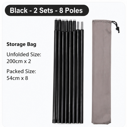 2.0m Shade Cloth Pole Set (2 PCS)