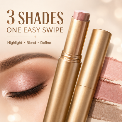 ✨ Tri-Color Gradient Eyeshadow Stick