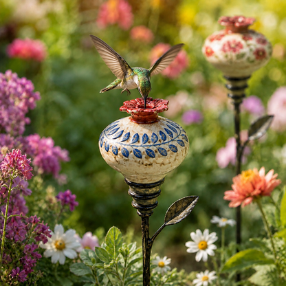 🔥Last Day 70% OFF🐦Vintage Hummingbird Feeder Garden Decor Stake